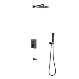 Душевой комплект BERGES VENTAS 3S BLACK, черный матовый, 073006