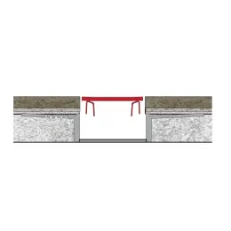 BERGES Желоб водосток SIMPEL 400, матовый хром, вертикальный выпуск S-сифон D50/105мм H30/80мм, 090010