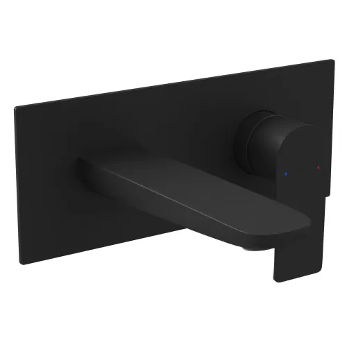 Смеситель для раковины VENTAS S скрытого монтажа, совместный, черный матовый, 076006