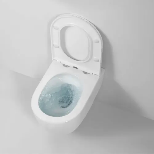 Унитаз BERGES подвесной Tornas Rimless 53 см, сиденье дюропласт Tornas Slim SO, микролифт, быстросъём - Tornas, 082137