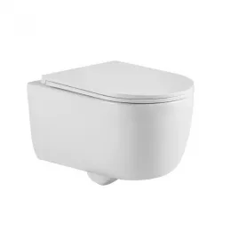 Унитаз BERGES подвесной Tornas Rimless 53 см, сиденье дюропласт Tornas Slim SO, микролифт, быстросъём - Tornas, 082137