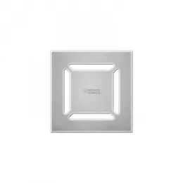 BERGES Трап водосток PLATZ Norma 100х100, матовый хром, боковой выпуск S-сифон D50 H60, 090158