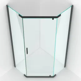 Душевой уголок SOLO T Black 900*900, 061106