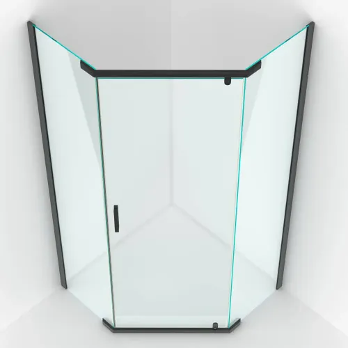 Душевой уголок SOLO T Black 900*900, 061106