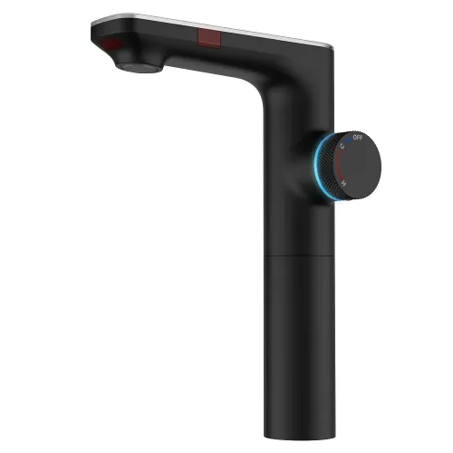 Смеситель для раковины MORANS сенсорный высокий, черный матовый, 076004