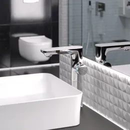 Смеситель для раковины MORANS сенсорный высокий, хром, 076003