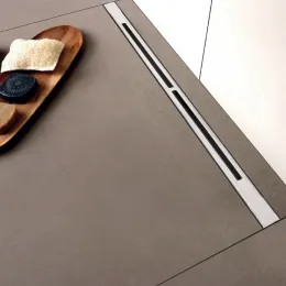 BERGES Желоб водосток SUPER line 750, матовый хром, боковой выпуск S-сифон D50 H60 42 l/m, 090182