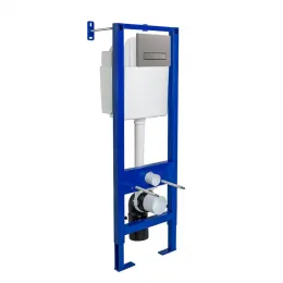 Инсталляция АТОМ Line 410 кнопка матовый никель - АТОМ Line 410 кнопка матовый никель, 040345