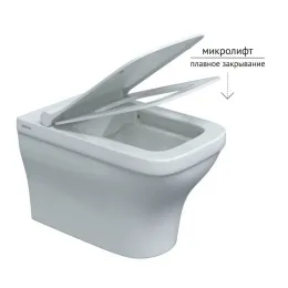 Инсталляция NOVUM 525, кнопка L1, унитаз STRATI Rimless, сиденье дюропласт Strati Slim SO - NOVUM L1, 042452