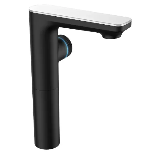 Смеситель для раковины MORANS сенсорный высокий, черный матовый, 076004