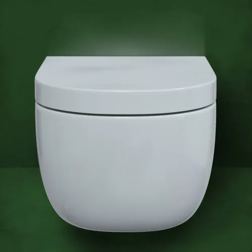 Унитаз BERGES подвесной EGO Rimless 49 см, сиденье дюропласт Тома slim SO микролифт быстросьем, 082122