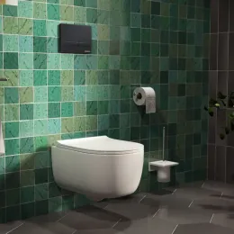 Инсталляция BERGES для скрытого монтажа NOVUM с кнопкой F5 Soft Touch черная, 040255