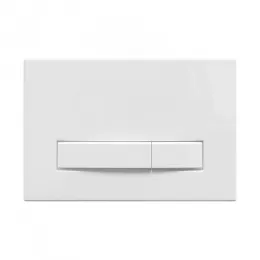 Инсталляция АТОМ Line 410 кнопка белая - АТОМ Line 410 кнопка матовый никель, 040339