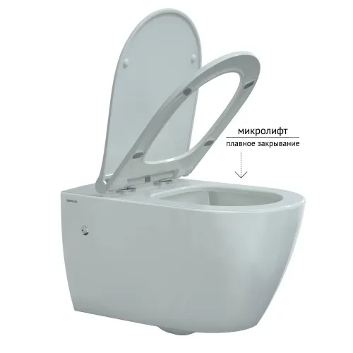 Инсталляция NOVUM 525, кнопка D7, унитаз MASCON Rimless, сиденье дюропласт Toma Slim SO, 043214