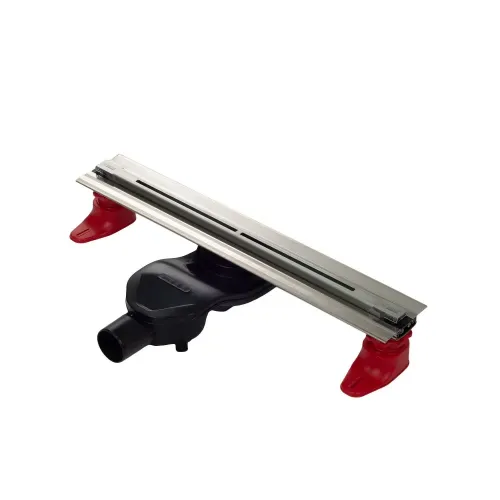 BERGES Желоб водосток SUPER line 550, матовый хром, боковой выпуск S-сифон D50 H60 42 l/m, 090180