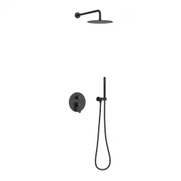 Душевой комплект BERGES VENTAS 2R BLACK, черный матовый, 073004