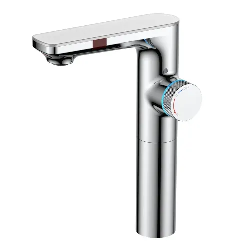 Смеситель для раковины MORANS сенсорный высокий, хром, 076003