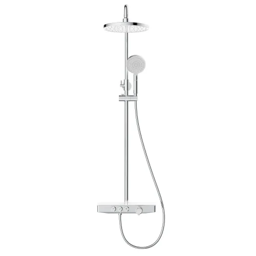 Душевая стойка BERGES MORANS с изливом и термостатом, хром - BERGES NARDIS 2R, 075001