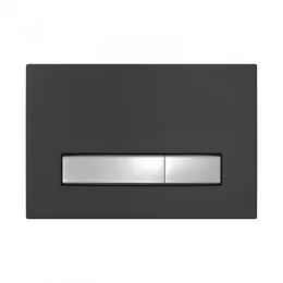 Инсталляция АТОМ Line 410 кнопка черная SoftTouch/хром глянец, 040342