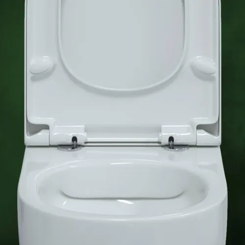 Унитаз BERGES подвесной EGO XL Rimless 54 см, сиденье дюропласт Тома SO микролифт быстросъем, 082124