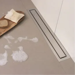 BERGES Желоб водосток TOP Stark 700, хром глянец, боковой выпуск S-сифон D50 H60, 091150