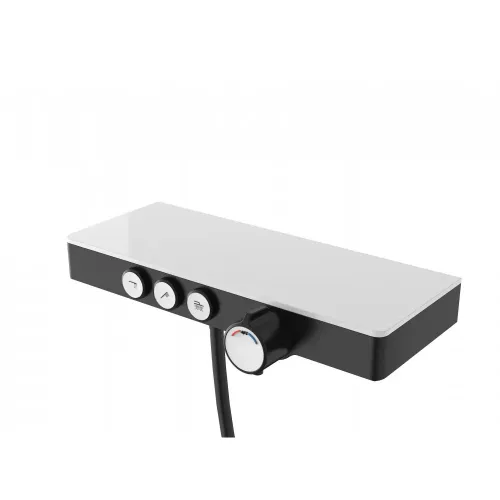 Душевой комплект BERGES MORANS с изливом и термостатом, черный матовый - MORANS, 075004