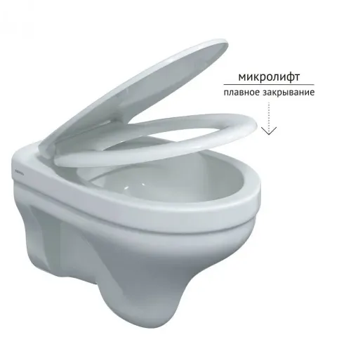 Унитаз BERGES подвесной ALBIT S Rimless 52 см сиденье Optim SO микролифт быстросъем, 082146