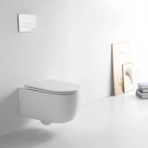 Унитаз BERGES подвесной Tornas Rimless 53 см, сиденье дюропласт Tornas Slim SO, микролифт, быстросъём - Tornas, 082137