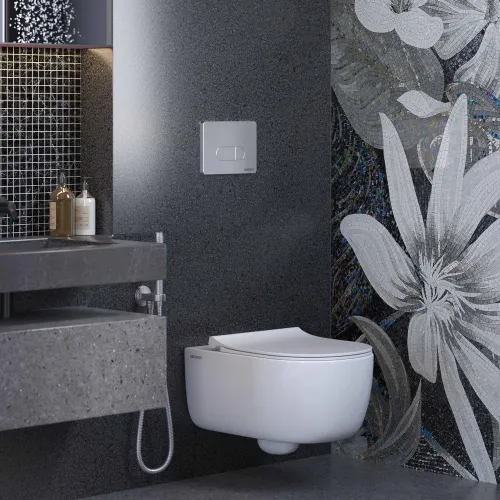 Инсталляция NOVUM525, кнопка D3 хром глянец, унитаз EGO XL Rimless, сиденье Toma Slim SO, 043201