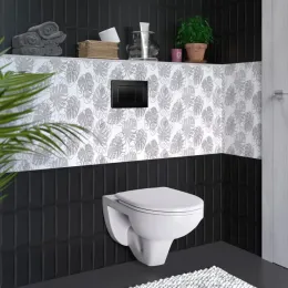 Унитаз BERGES подвесной GAMMA 52 см с сиденьем Gamma SO микролифт быстросъём, 081105