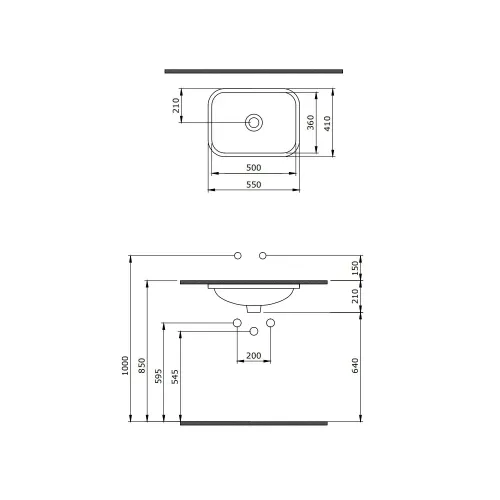 Раковина EGO 55х41 см, 181006