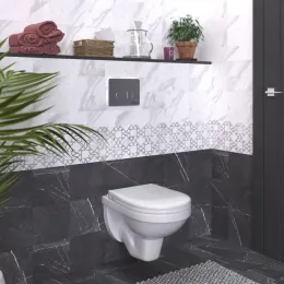 Унитаз BERGES подвесной GAMMA 52 см с сиденьем Gamma SO микролифт быстросъём, 081105