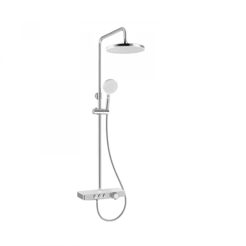 Душевая стойка BERGES MORANS с изливом и термостатом, хром - BERGES NARDIS 2R, 075001
