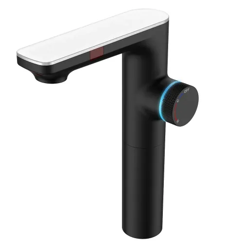 Смеситель для раковины MORANS сенсорный высокий, черный матовый, 076004