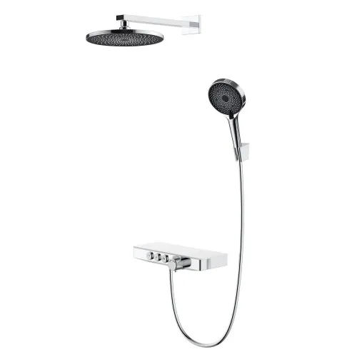 Душевая стойка BERGES MORANS с изливом и термостатом, хром - BERGES NARDIS 2R, 075003