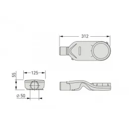 Горизонтальный сифон 42л / мин, 099000
