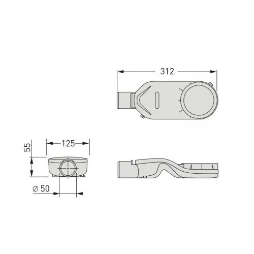 Горизонтальный сифон 42л / мин, 099000