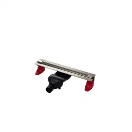 BERGES Желоб водосток SUPER Slim 400, матовый хром, боковой выпуск S-сифон D50 H60 42 l/m, 090177