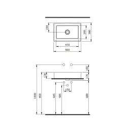 Раковина MASCON 55х38 см, 181003