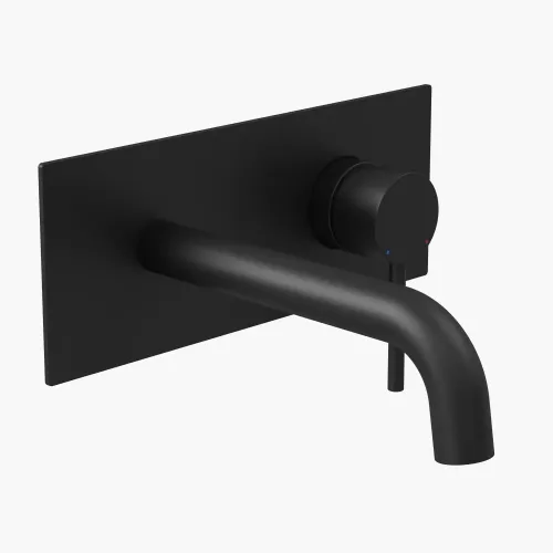 Смеситель для раковины VENTAS R скрытого монтажа, совместный, черный матовый, 076010