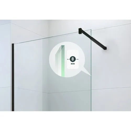 Душевая стенка SKY BLACK 1000, 064010