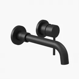 Смеситель для раковины VENTAS R скрытого монтажа, раздельный, черный матовый, 076012