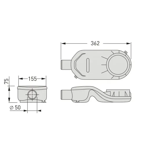Сифон Berges повышеной емкости 60 л/мин, 099002