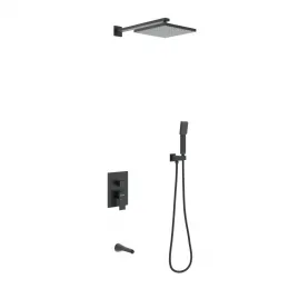 Душевой комплект BERGES NARDIS 3S BLACK, черный матовый, 071006