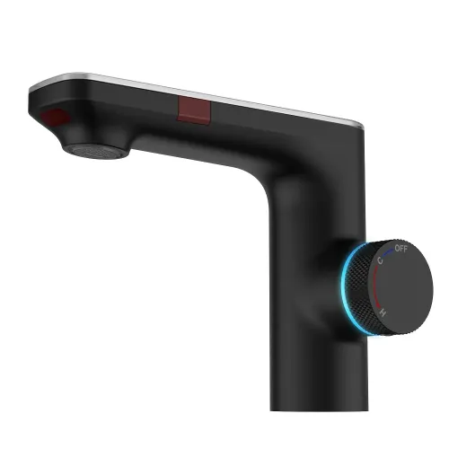Смеситель для раковины MORANS сенсорный, черный матовый, 076002