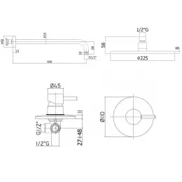 Комплект смесителей PAFFONI Light KITLIG011CR