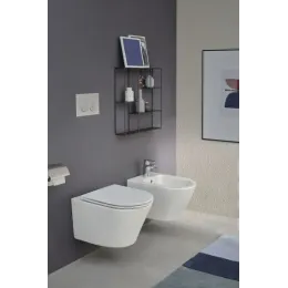 Комплект унитаза с инсталляцией Rodin глубина унитаза 52см, черная, с микролифтом, безободковый E21748RU-00 Jacob Delafon