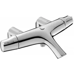 Смеситель на горизонтальную поверхность (деку) с изливом Symbol без выхода на душ, на 2 отв., термостат E71685-CP Jacob Delafon