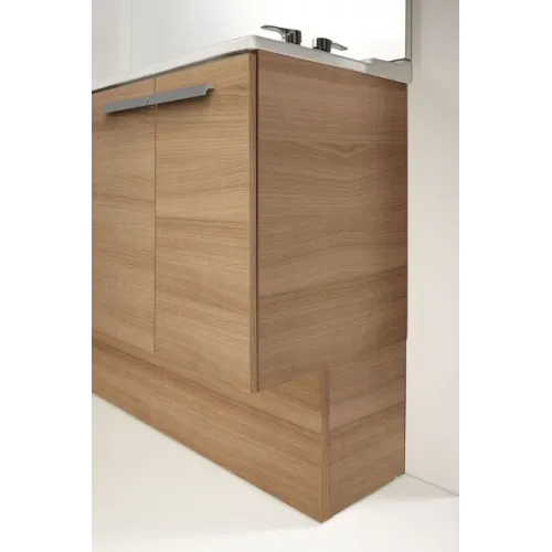 Модуль с раковиной Struktura 120 см, серый антрацит, 4 дверцы, меламиновая полочка, с 2 отверстиями под смеситель, подвесной монтаж EXF112-00+EB1283-N14 Jacob Delafon