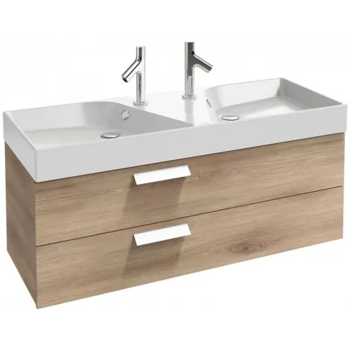 Модуль с раковиной Rythmik 120 см, квебекский дуб, подвесной монтаж EXM112-Z-00+EB1305-E10 Jacob Delafon